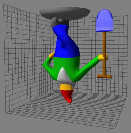 After mirroring alongside the Y axis